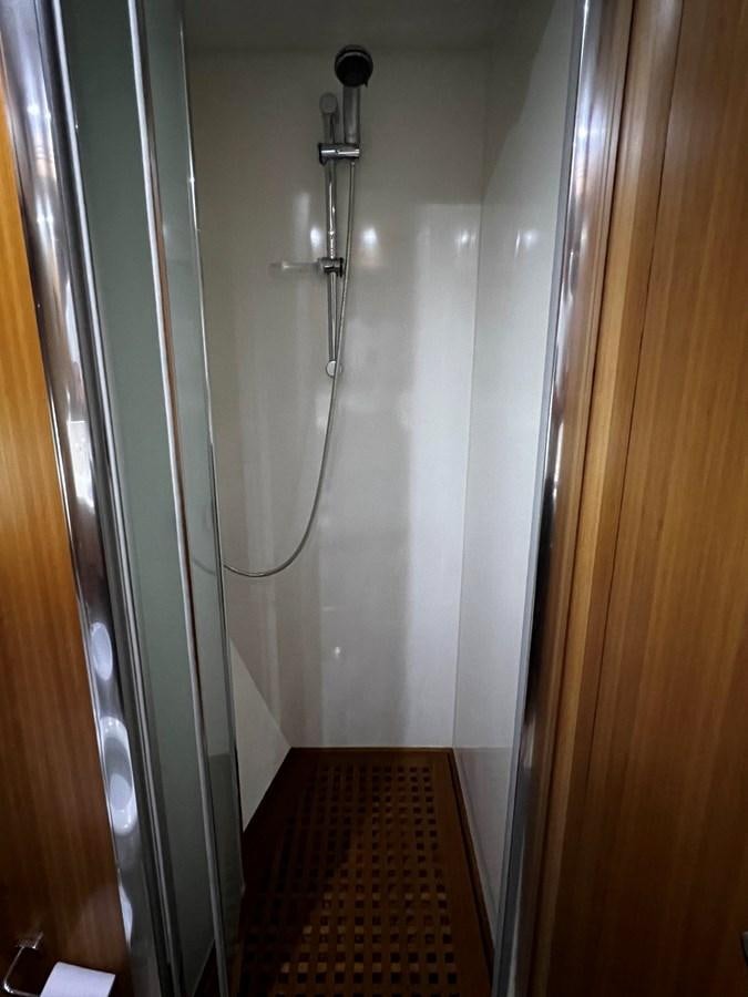a shower with a handle aboard KOKO Yacht for Sale