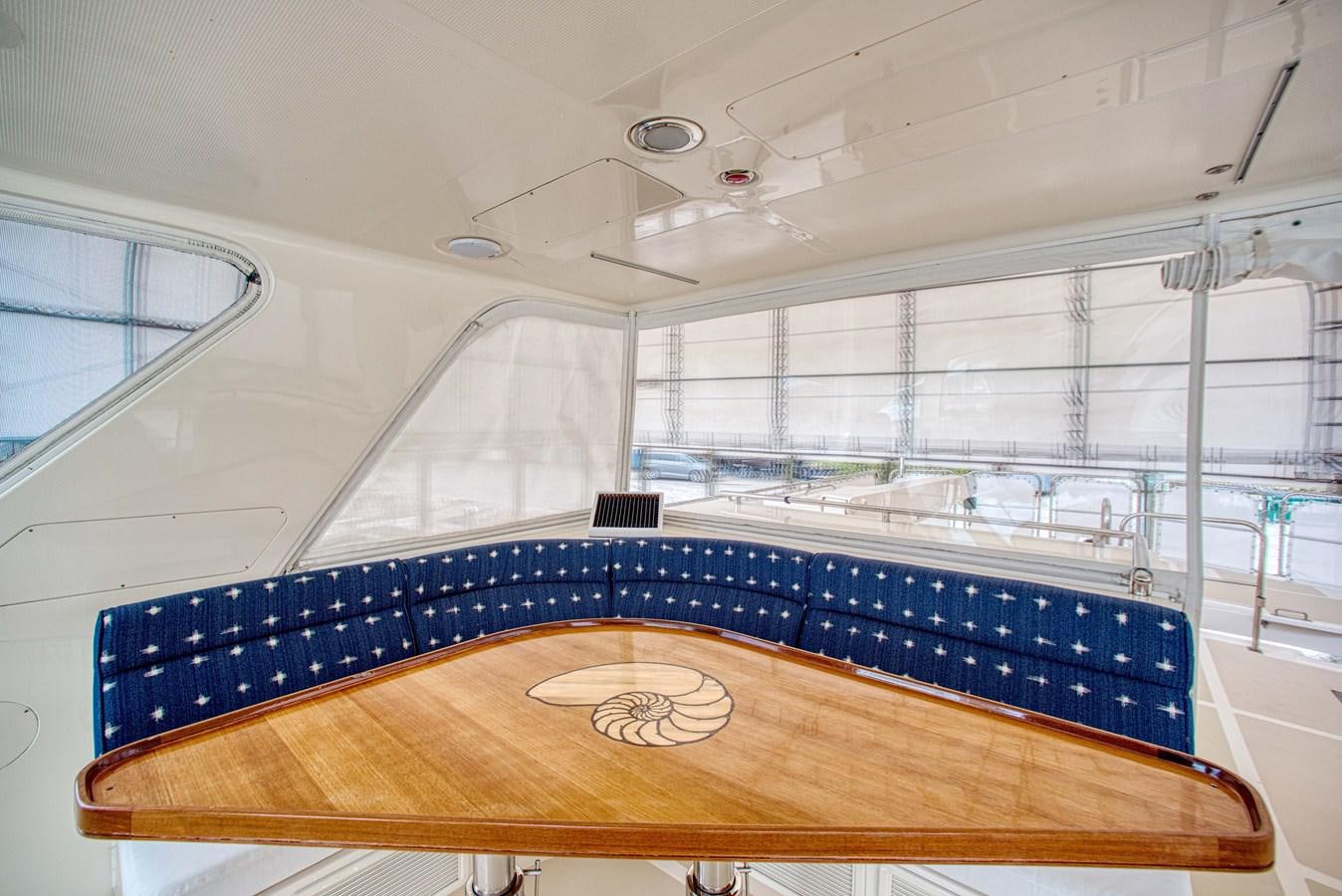 a large blue pool table aboard RODE RUNNER II Yacht for Sale