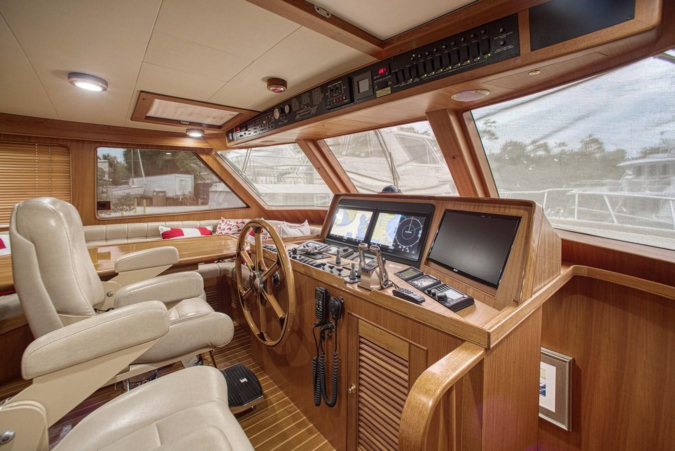 inside of a train aboard RODE RUNNER II Yacht for Sale