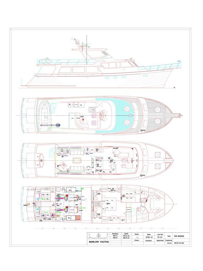 diagram aboard RODE RUNNER II Yacht for Sale
