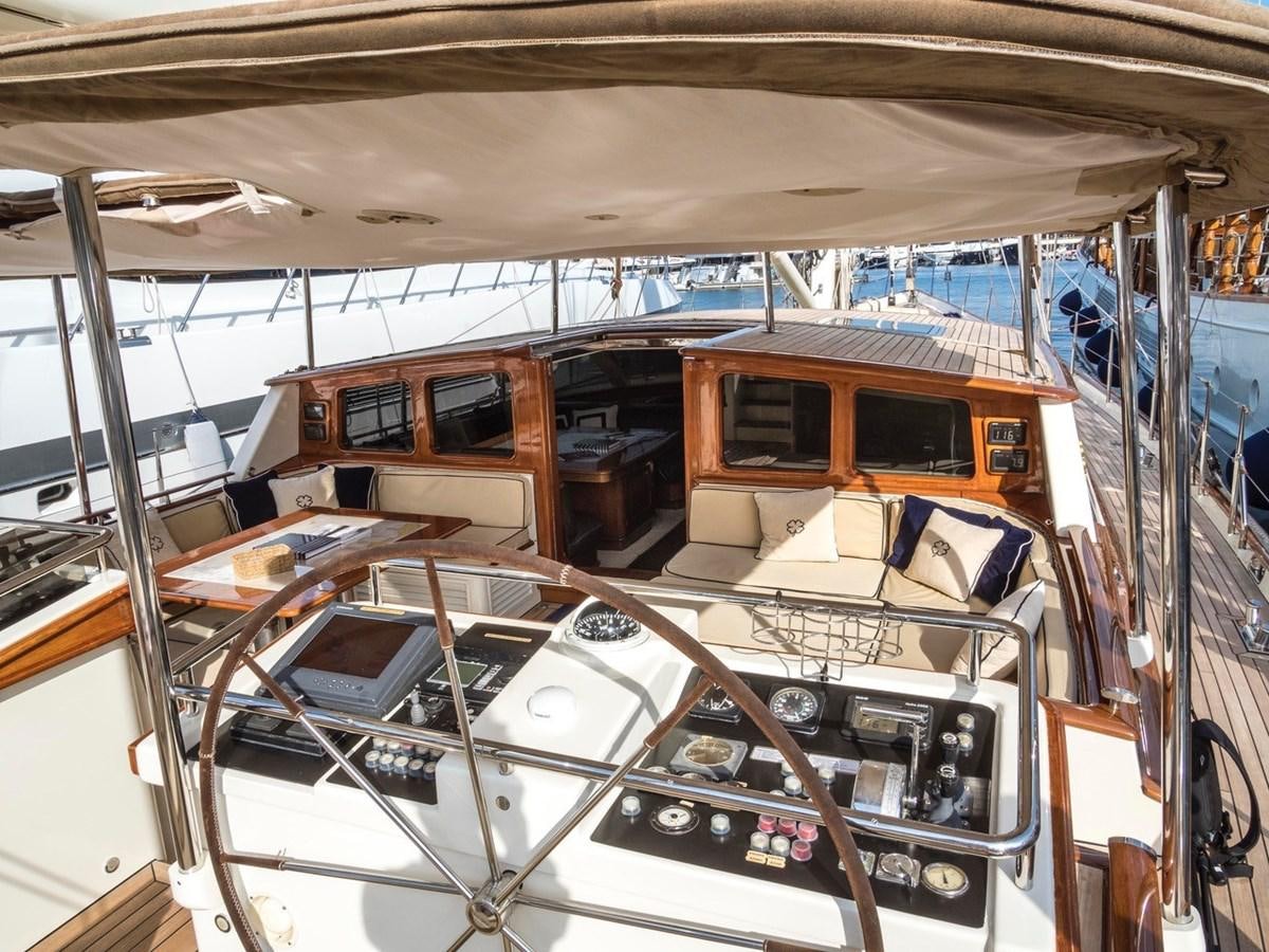 inside of a space ship aboard IRELANDA Yacht for Sale