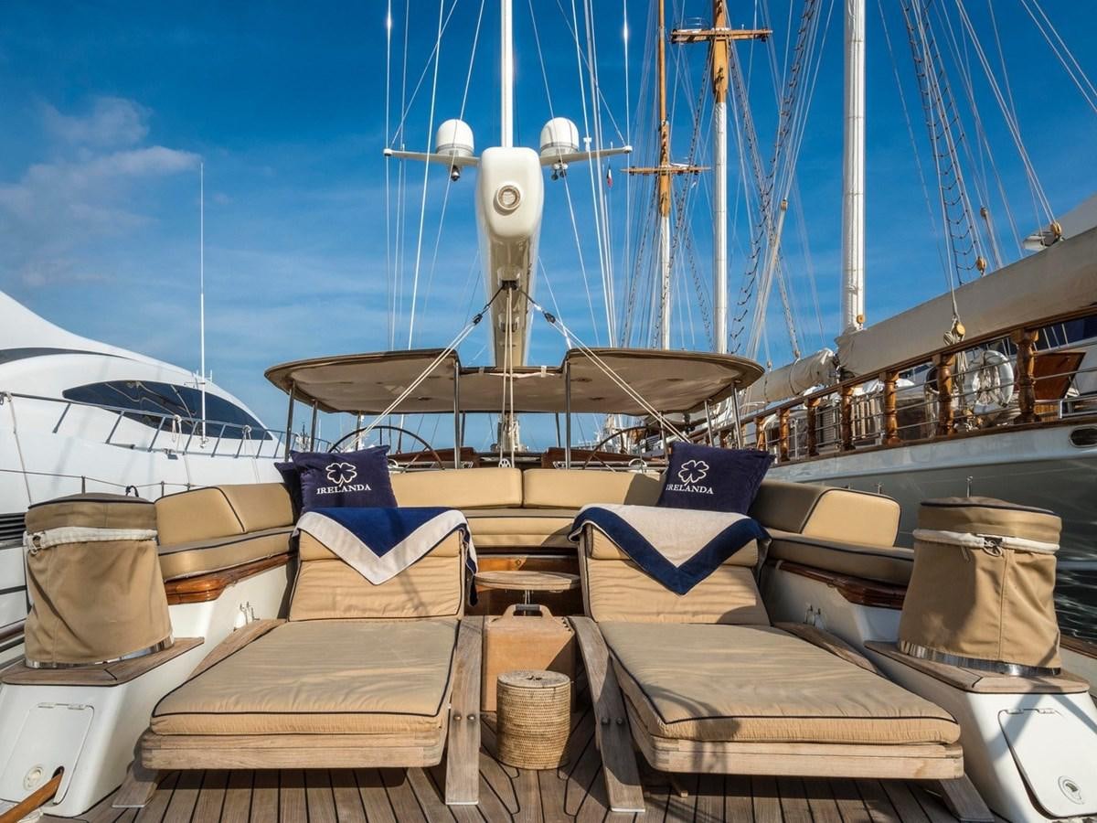 a large ship docked aboard IRELANDA Yacht for Sale