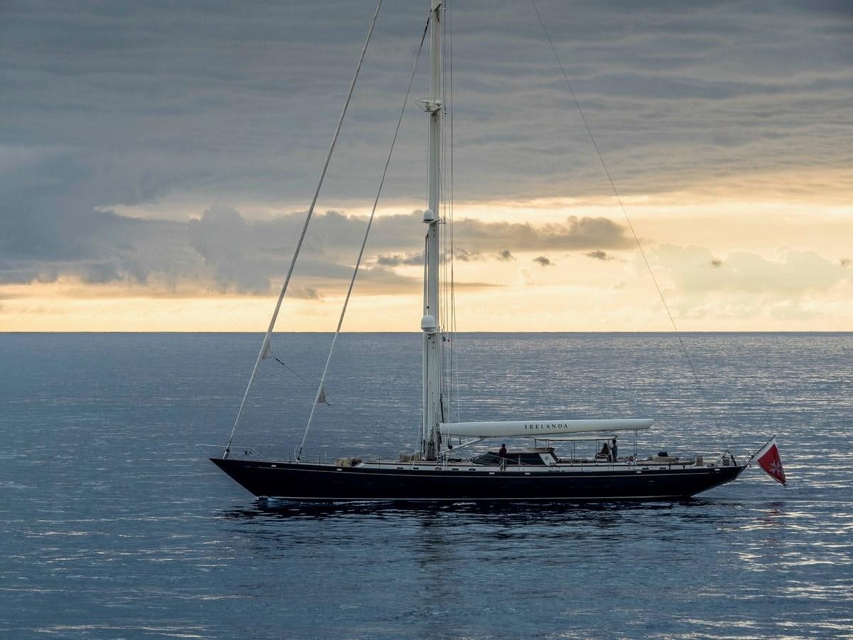 a boat in the water aboard IRELANDA Yacht for Sale