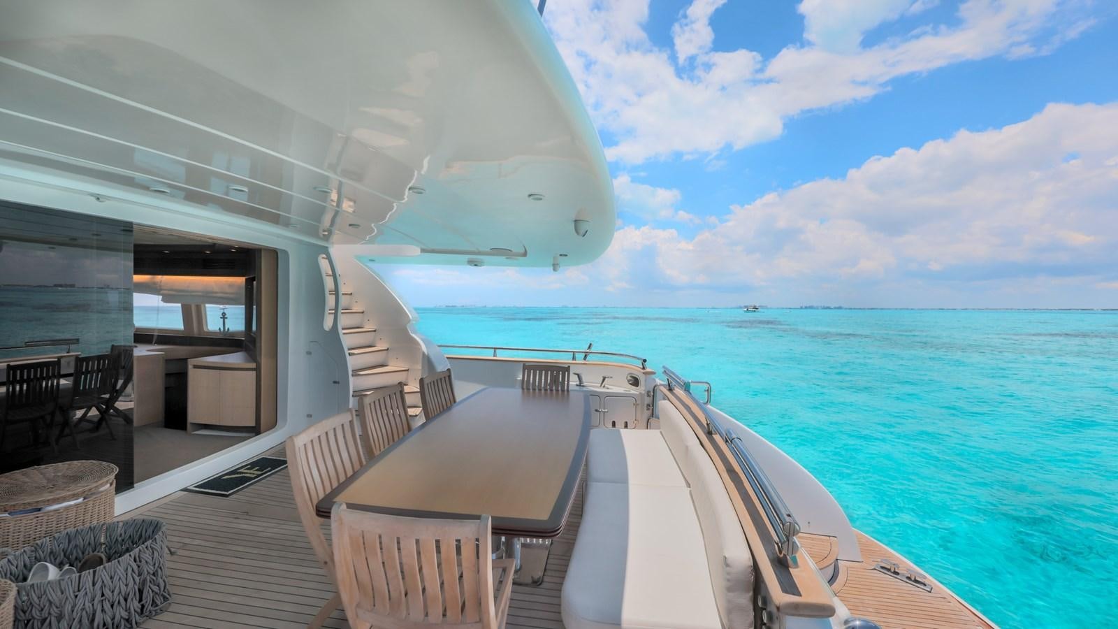 a boat on the water aboard DOMINIC  2008 MAIORA 27M @ PUERTO AVENTURAS Yacht for Sale