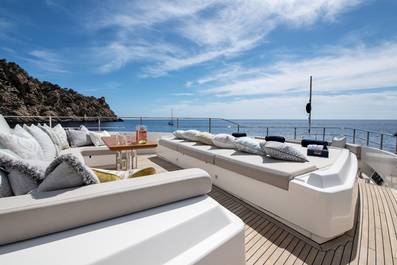 a bed on a boat aboard MAC ONE Yacht for Sale