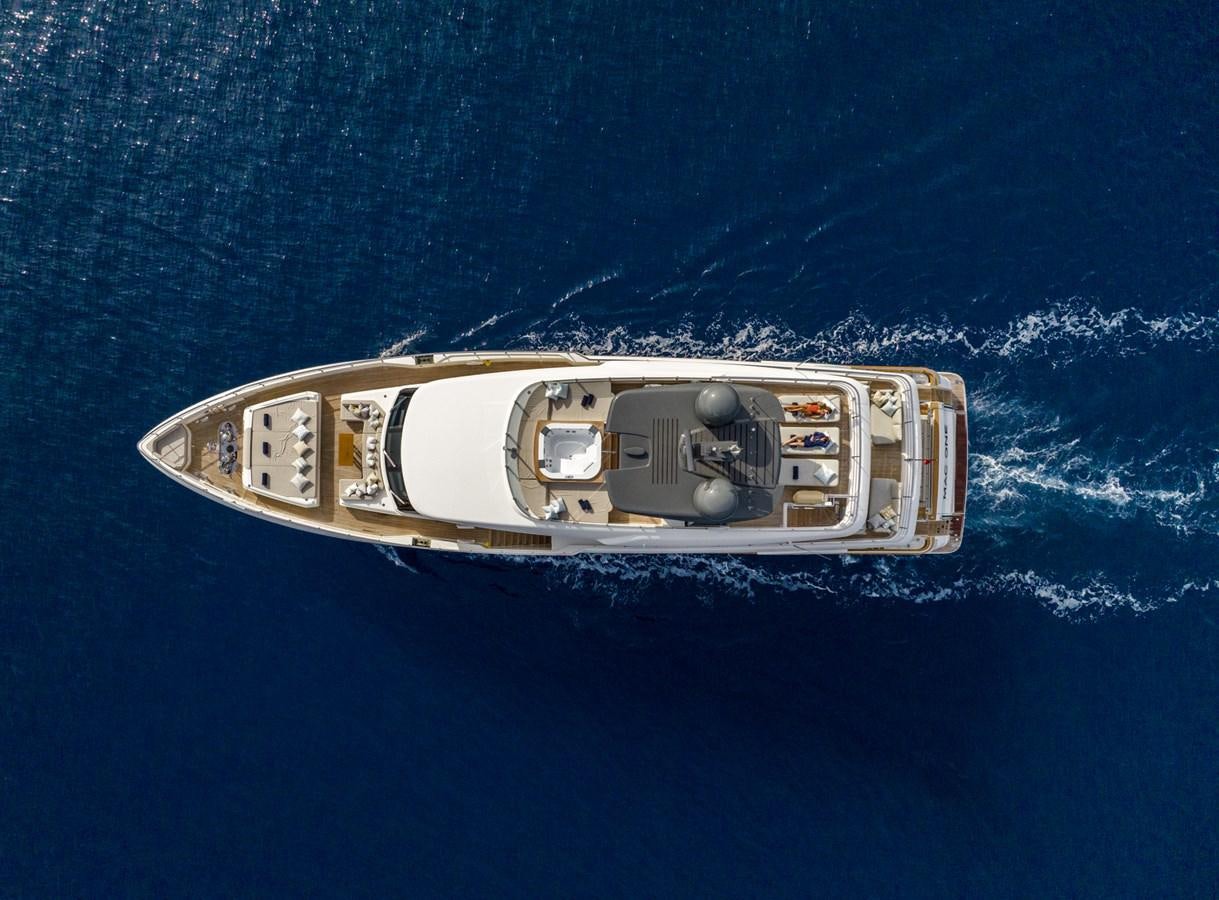 a space ship in the water aboard MAC ONE Yacht for Sale