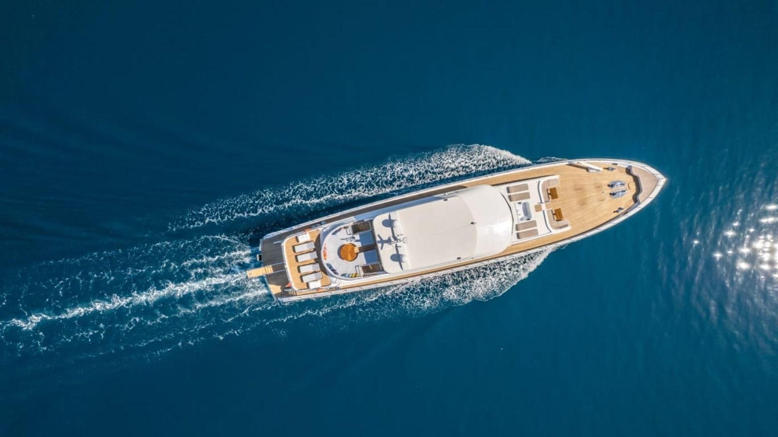 a satellite in space aboard 39,1 M CUSTOM BUILD MOTOR Yacht for Sale