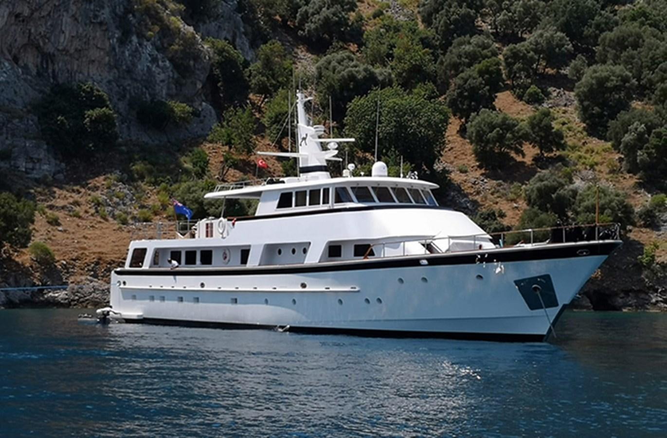a boat on the water aboard HAPPY Yacht for Sale