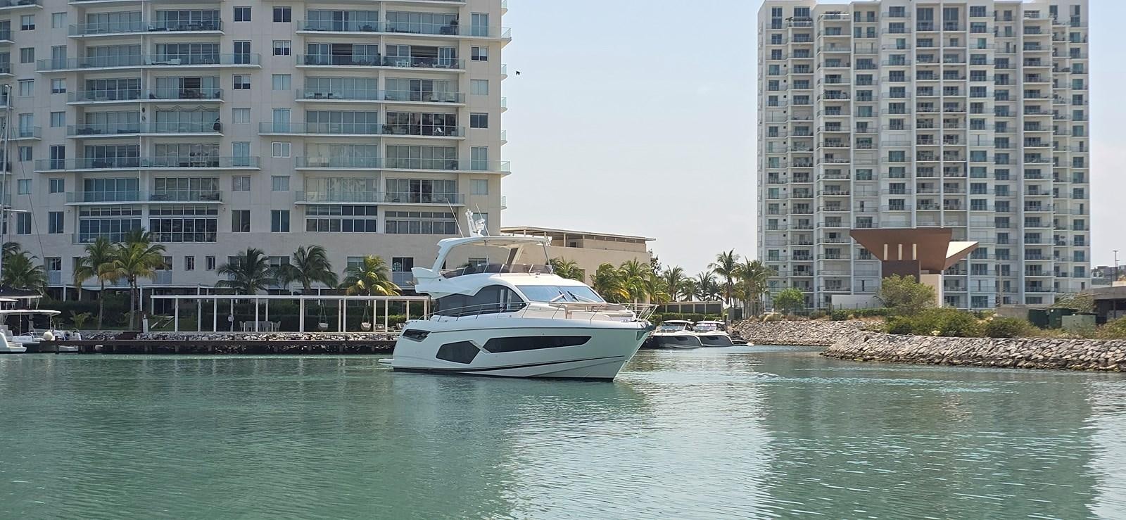 a boat in the water aboard GABY Yacht for Sale