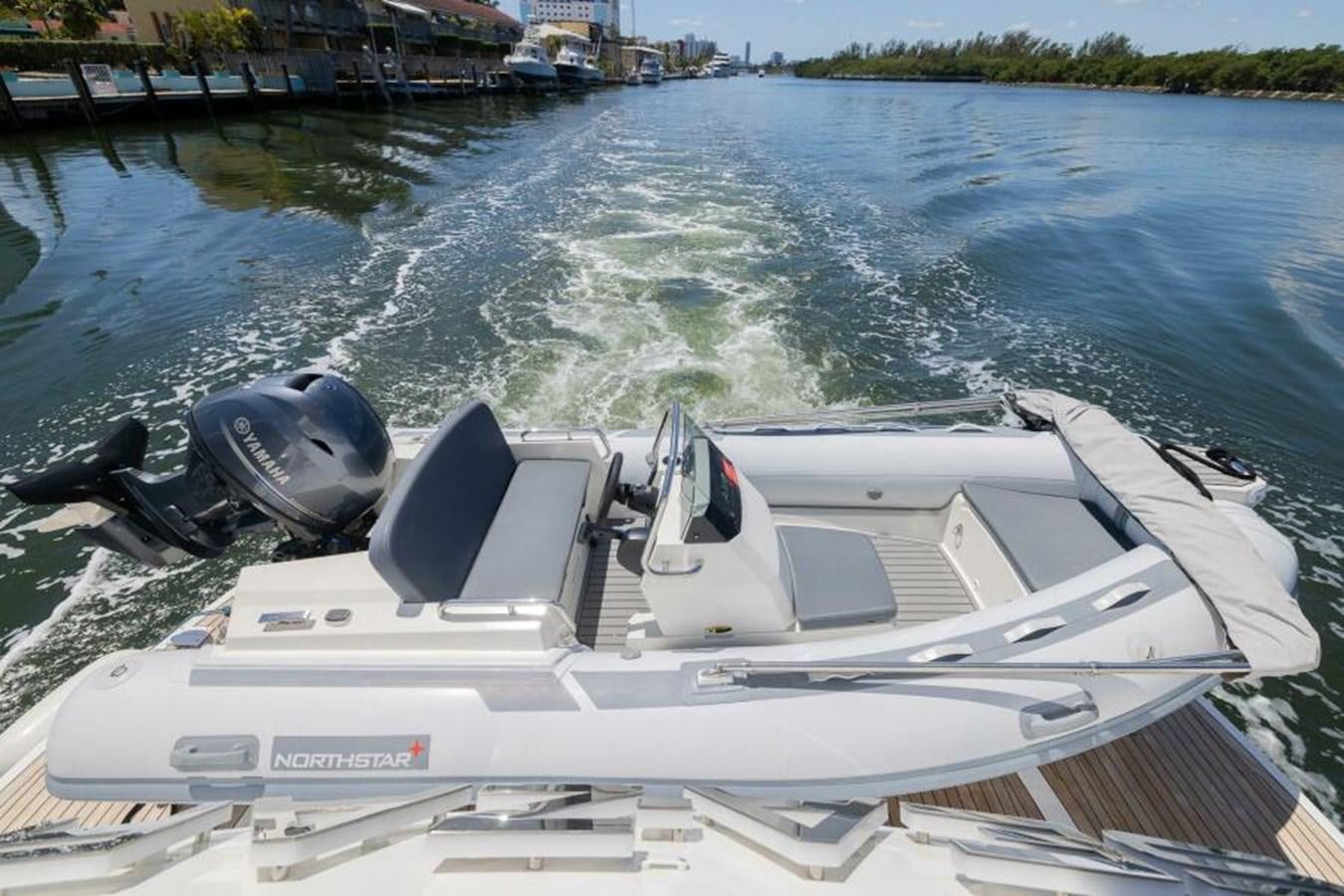 a speed boat on the water aboard SEA ZAR Yacht for Sale