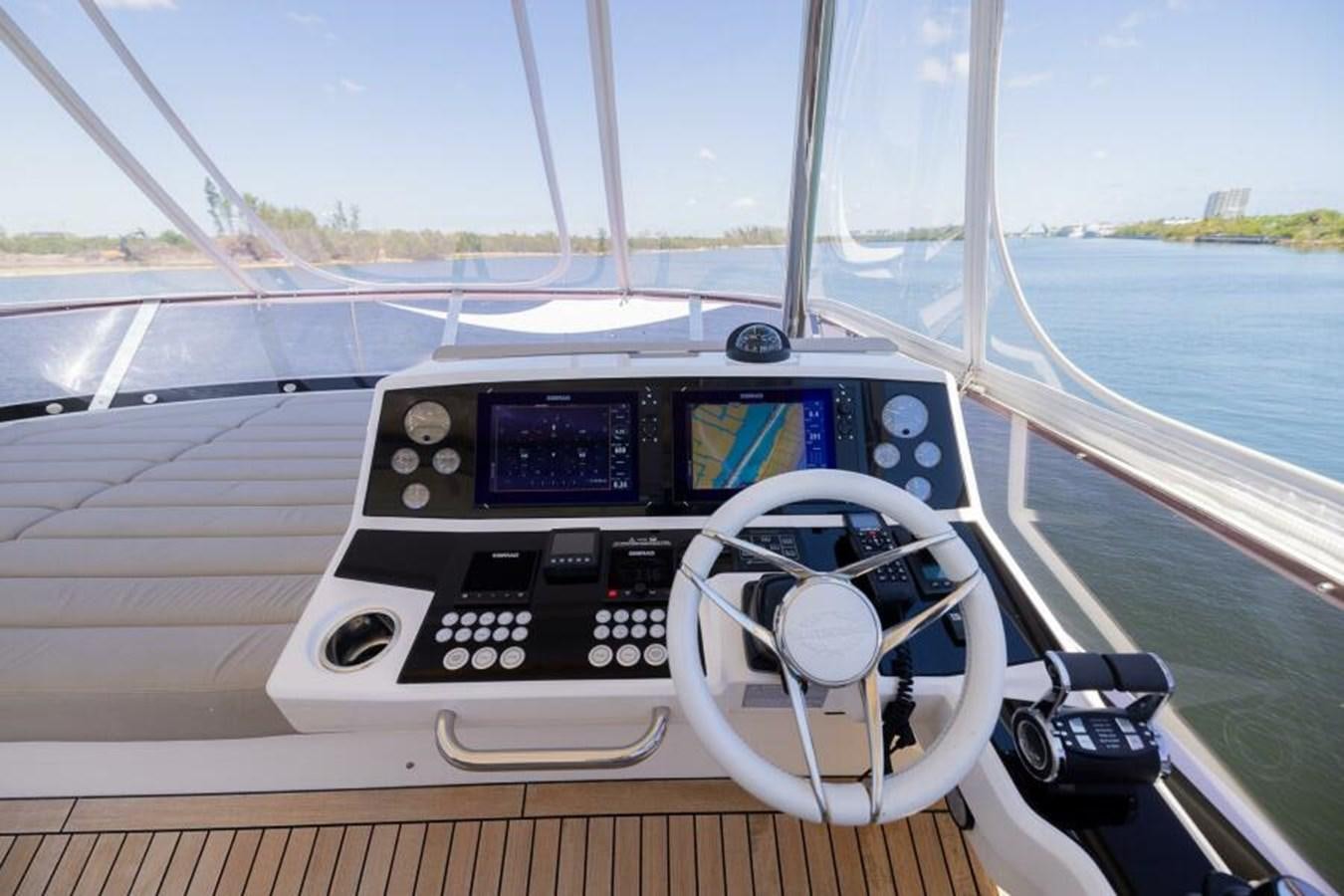 a dashboard of a car aboard SEA ZAR Yacht for Sale