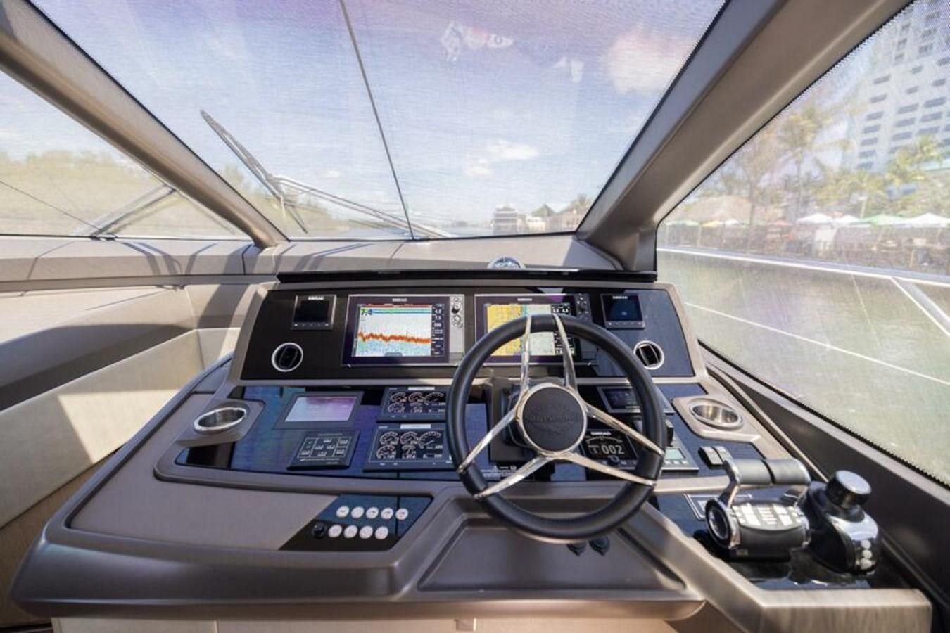 inside of a car aboard SEA ZAR Yacht for Sale