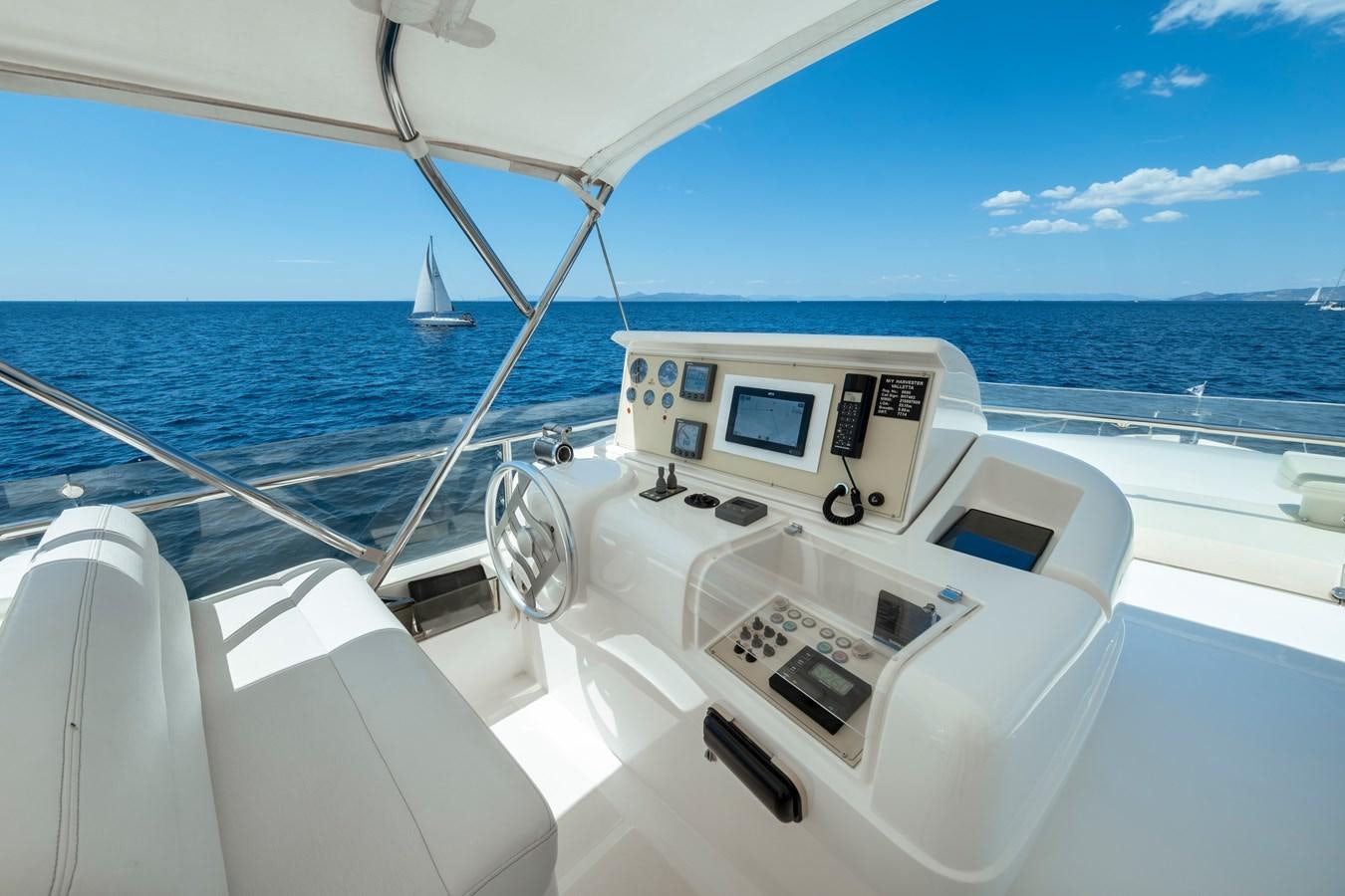 a boat on the water aboard HARVESTER Yacht for Sale