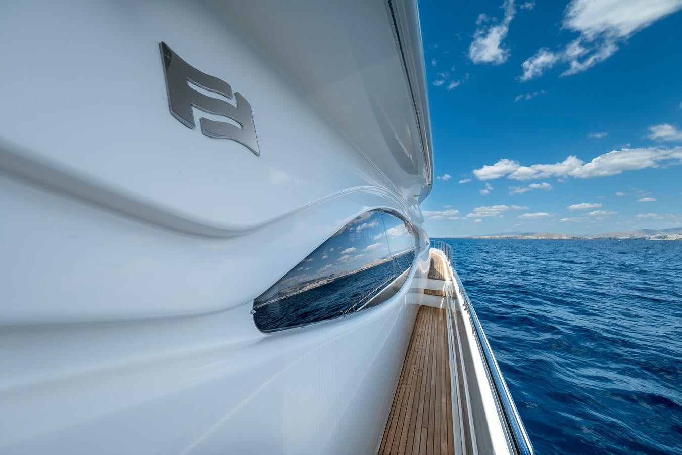 a boat in the water aboard HARVESTER Yacht for Sale
