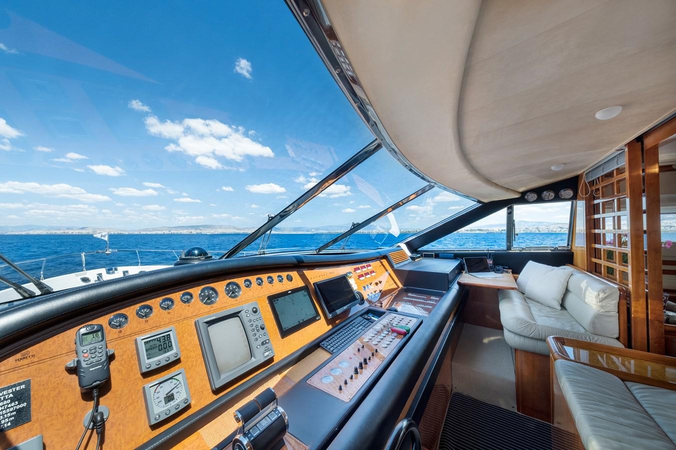 inside of a boat aboard HARVESTER Yacht for Sale