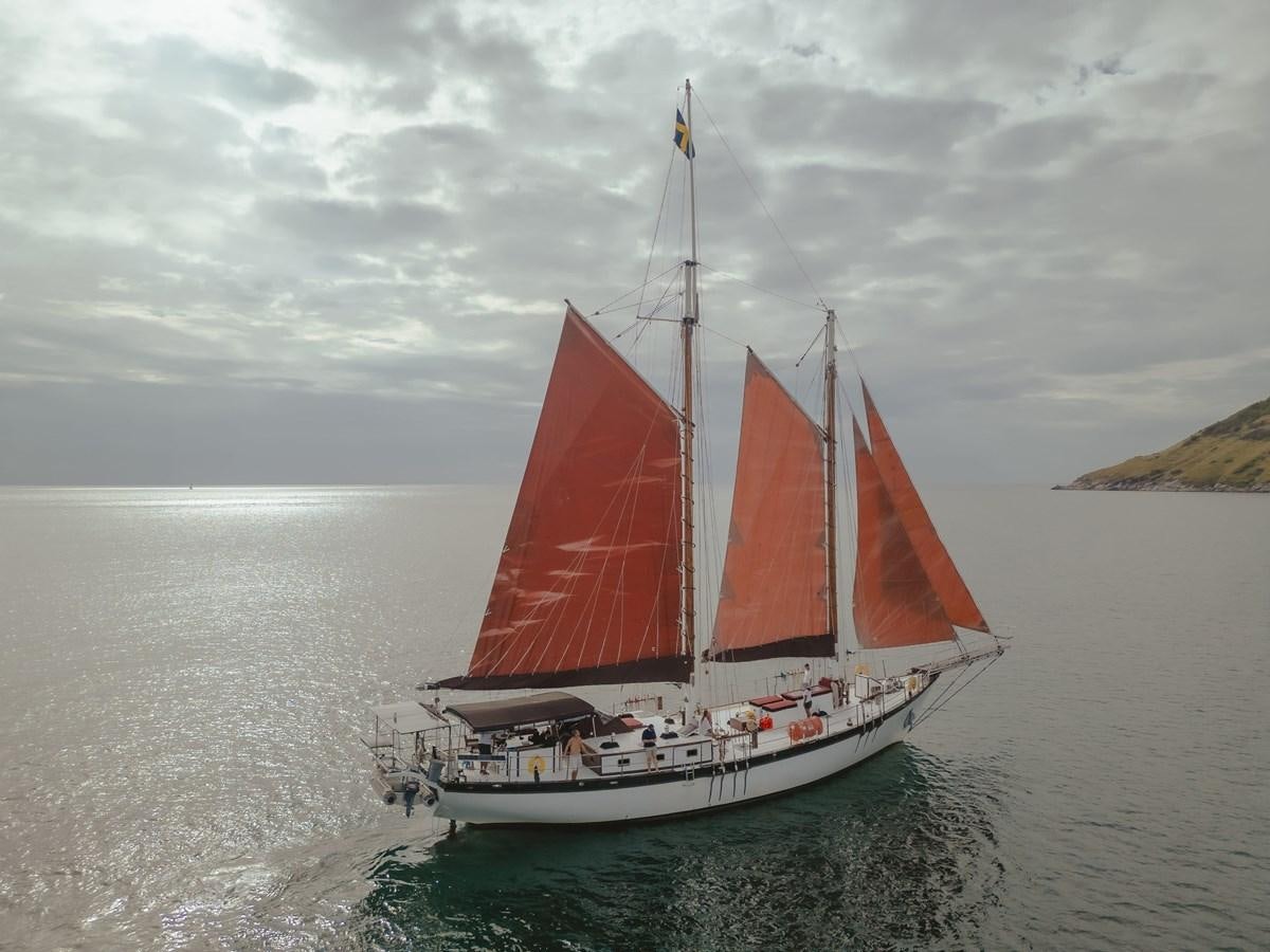 a sailboat on the water aboard SJOSTROM Yacht for Sale