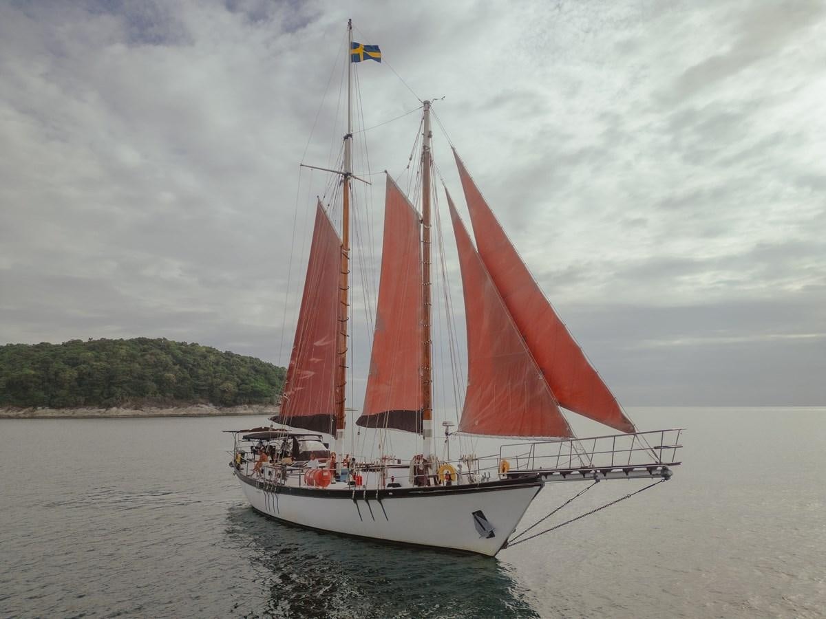 a sailboat on the water aboard SJOSTROM Yacht for Sale