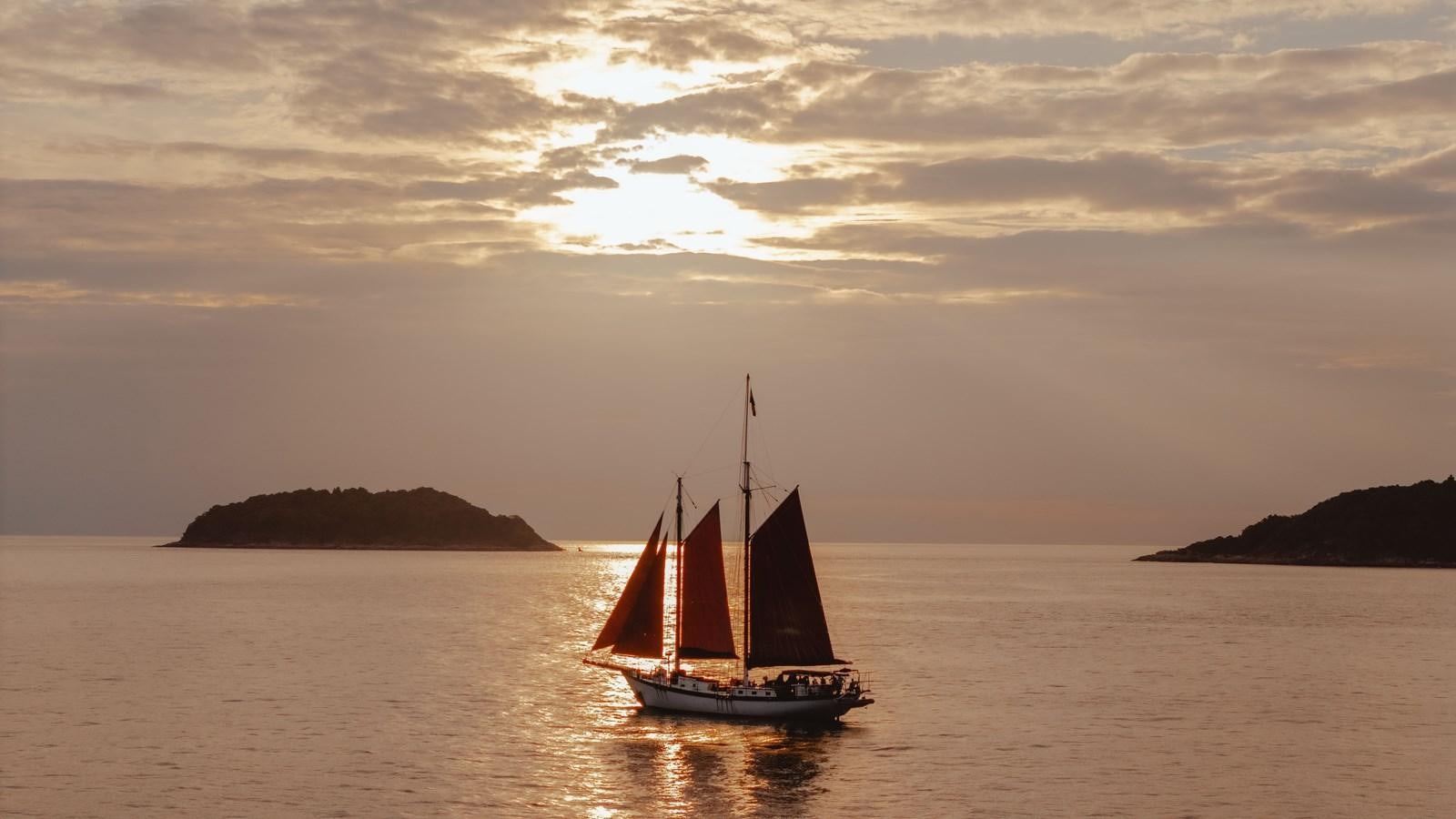 a sailboat in the water aboard SJOSTROM Yacht for Sale