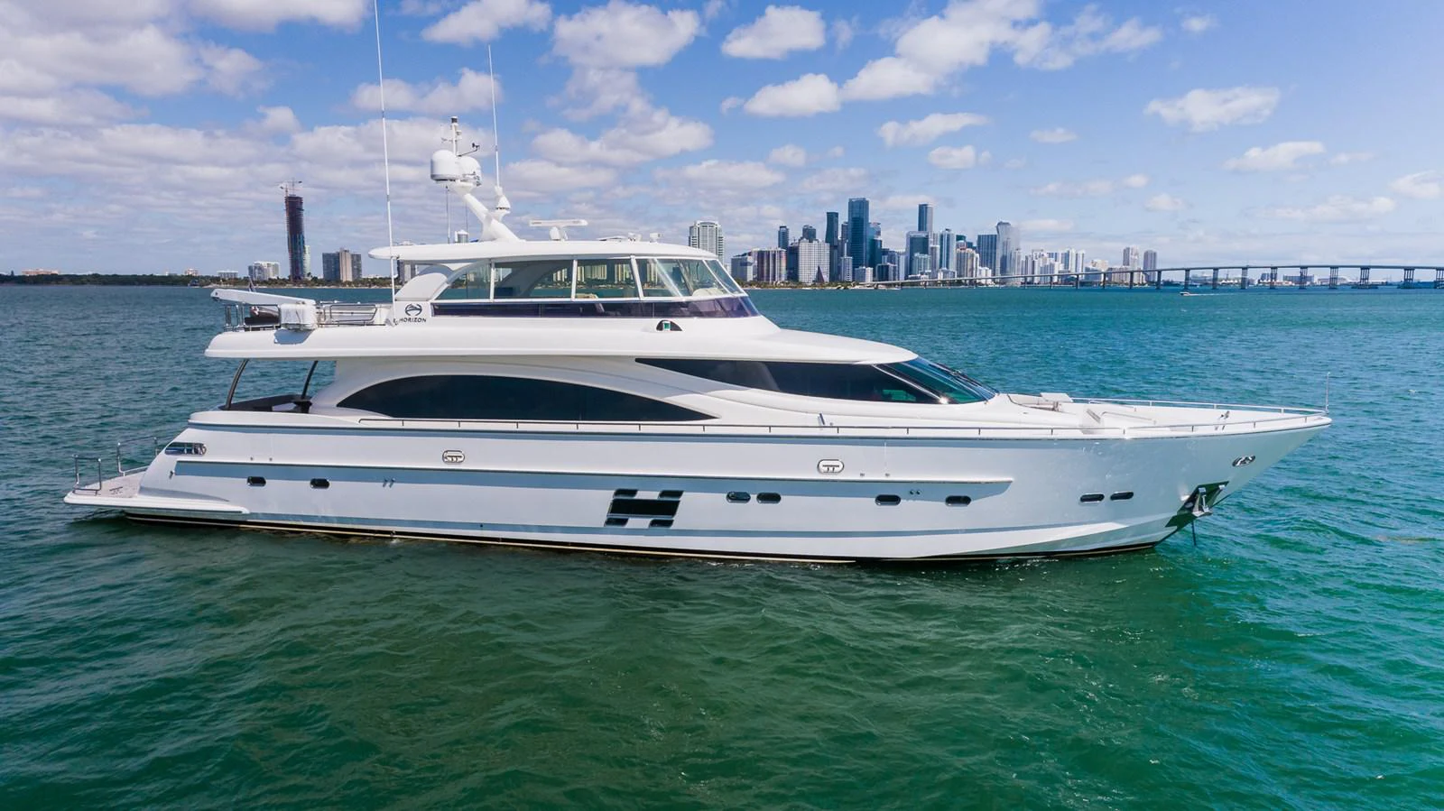 a white yacht in the water aboard MOIRA CINCO Yacht for Sale