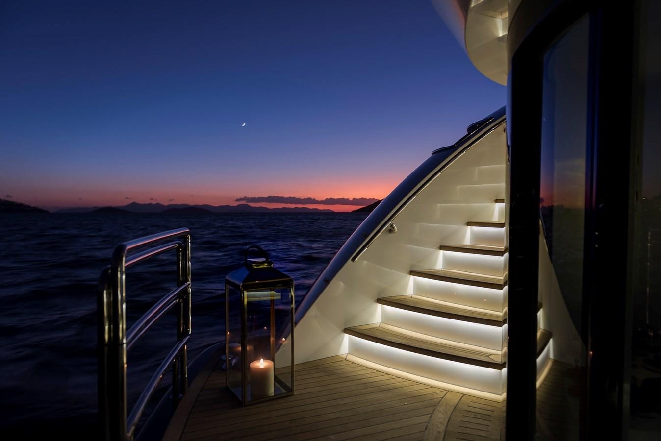 a boat on the water aboard LIQUID SKY Yacht for Sale
