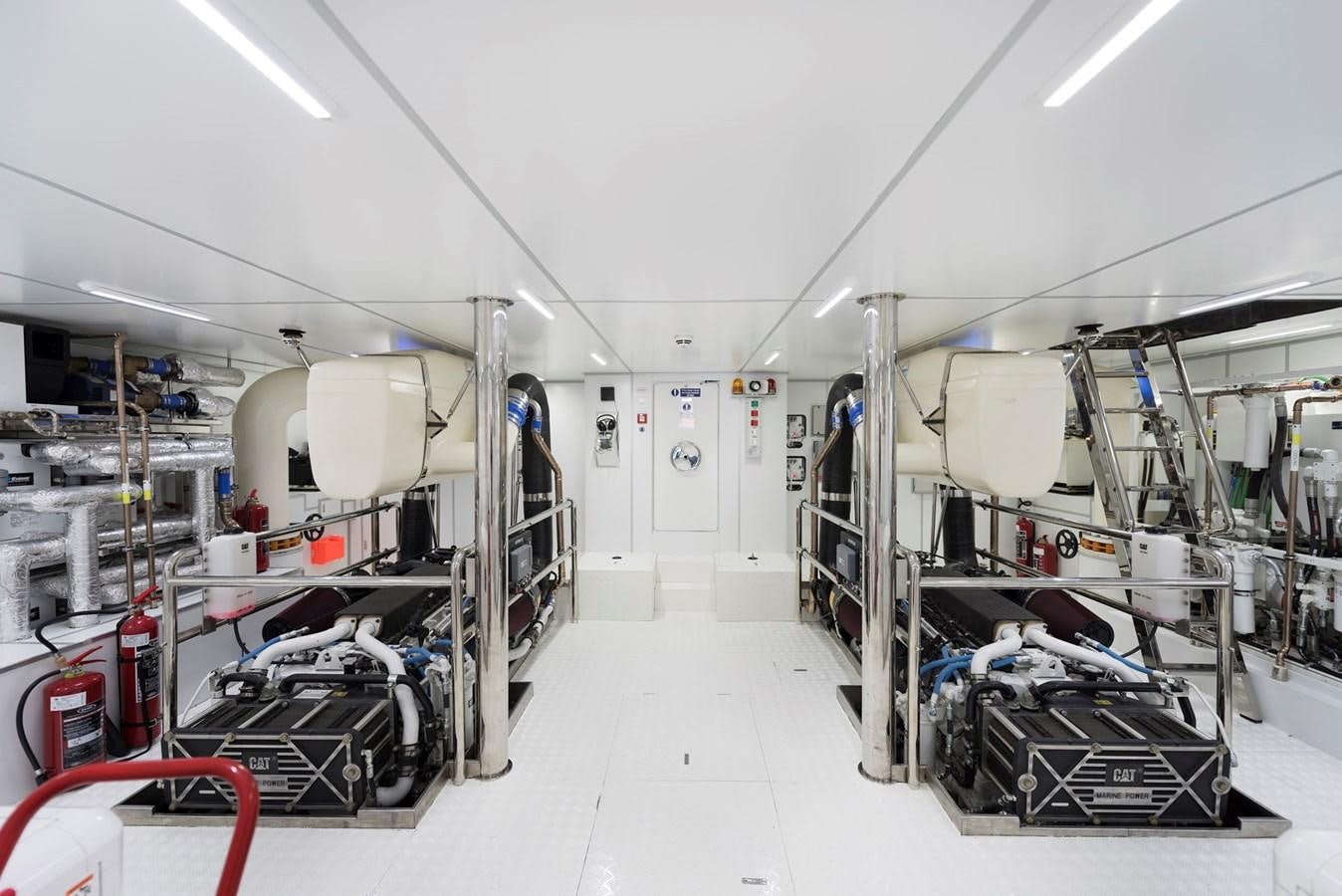 a room with equipment and equipment aboard LIQUID SKY Yacht for Sale