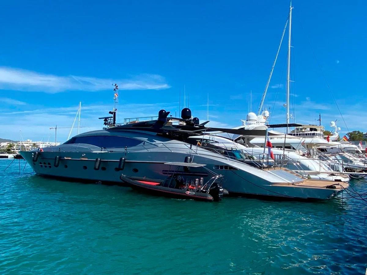 a couple of boats in the water aboard ESCAPE Yacht for Sale