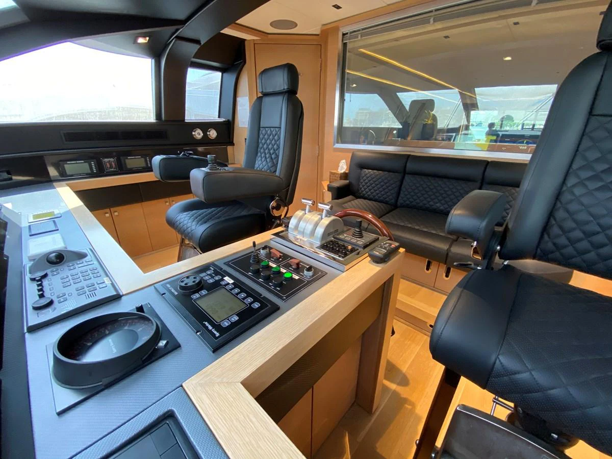 a car with a sound system aboard ESCAPE Yacht for Sale