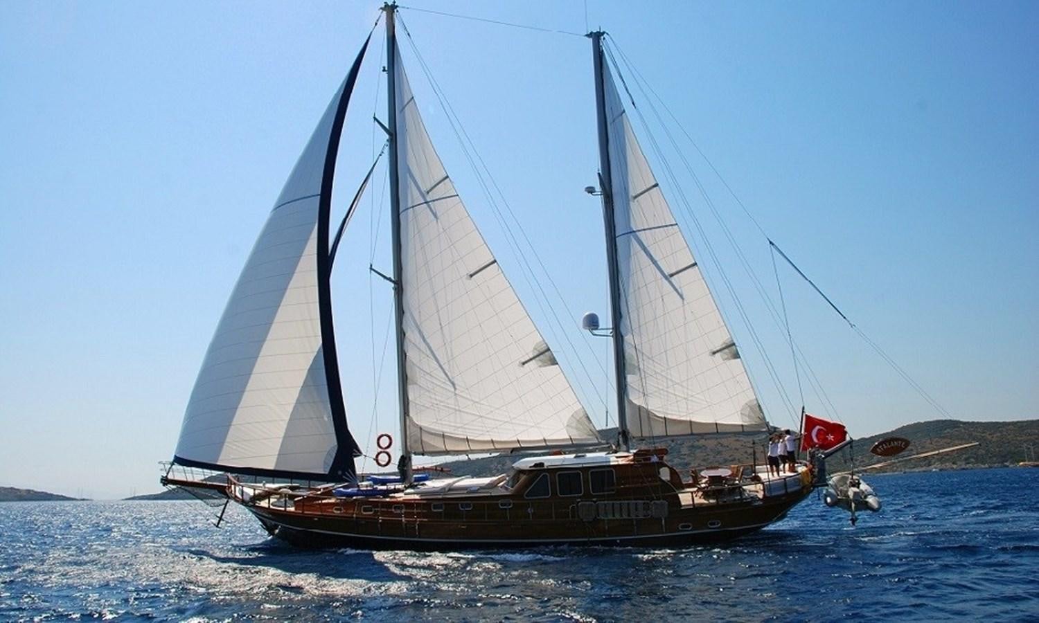 a sailboat on the water aboard ATALANTE Yacht for Sale