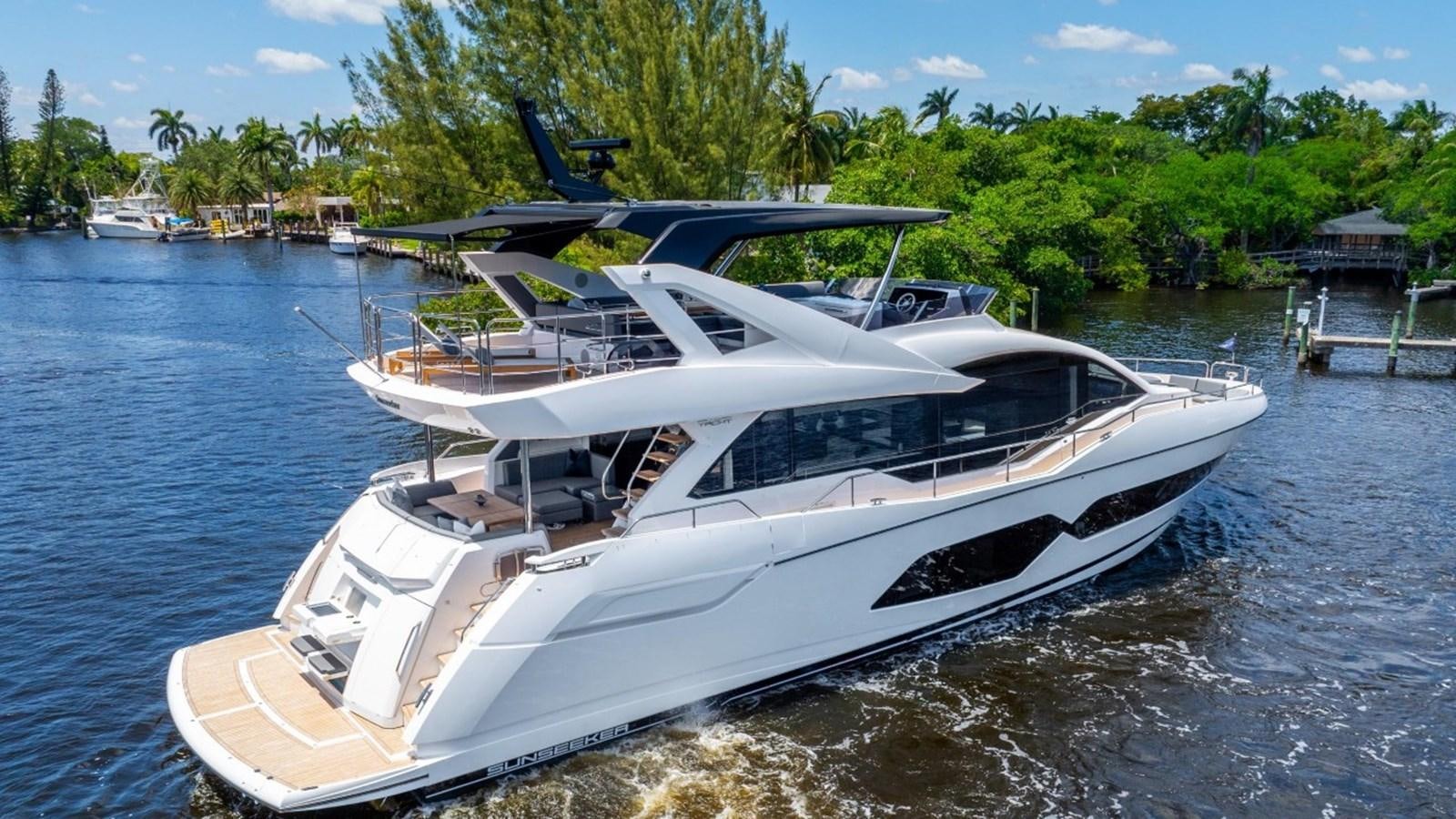 a white yacht on the water aboard 76 YACHT Yacht for Sale