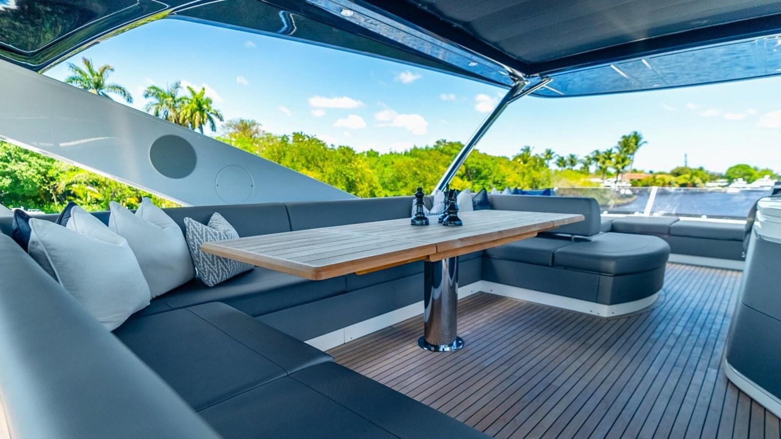 a table on a boat aboard 76 YACHT Yacht for Sale