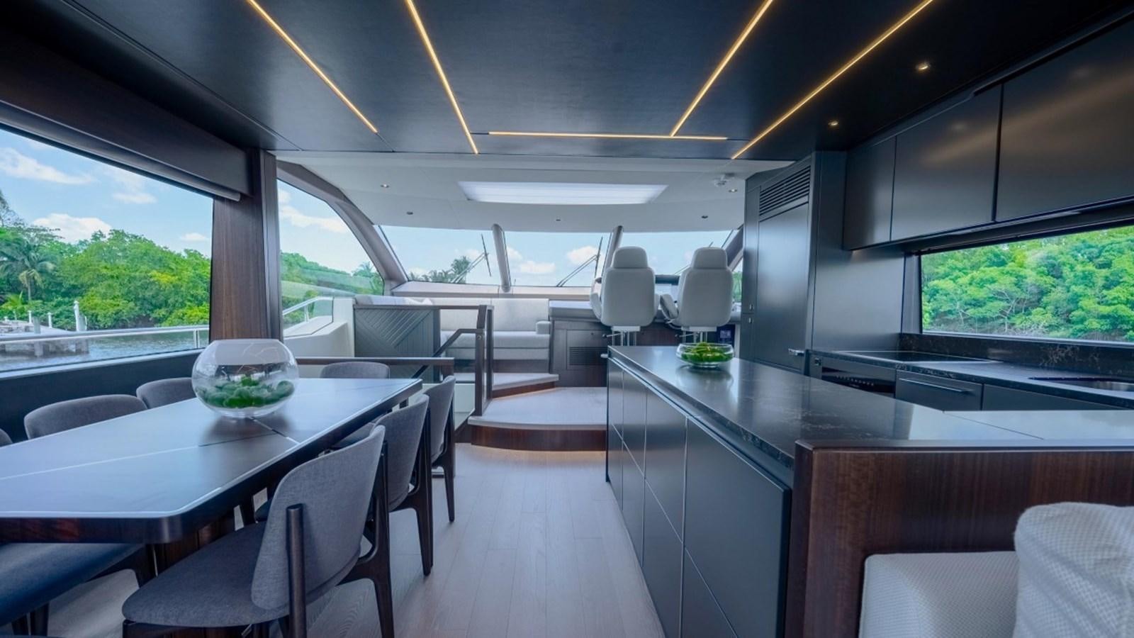 a large modern looking kitchen aboard 76 YACHT Yacht for Sale