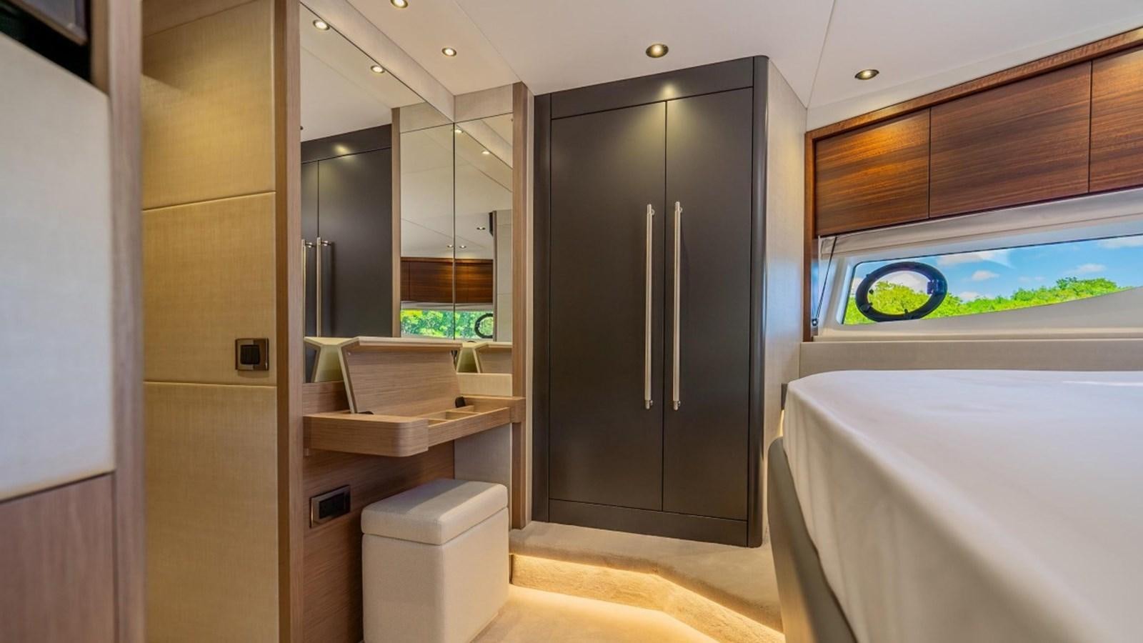 a bathroom with a shower and a sink aboard 76 YACHT Yacht for Sale