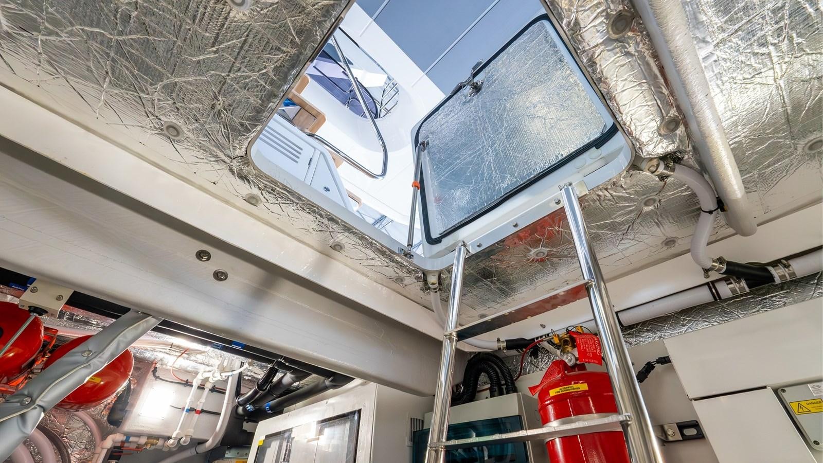 a car with a broken window aboard 76 YACHT Yacht for Sale