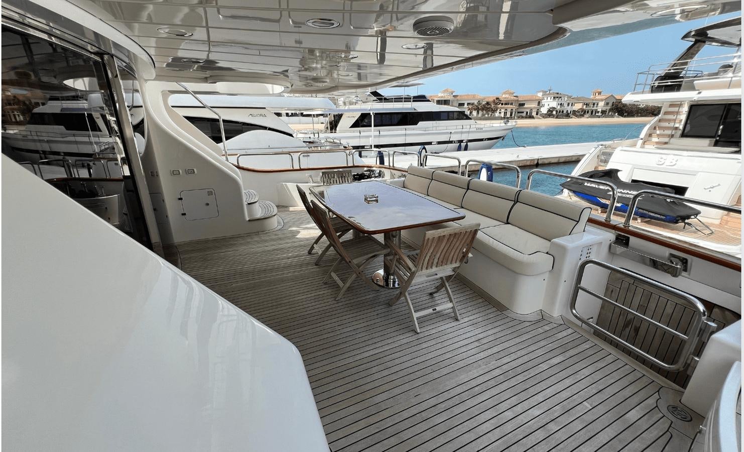 a boat deck with many boats aboard 2008 BENETTI 100 Yacht for Sale