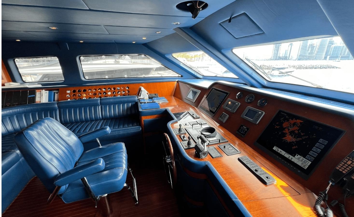 inside of a bus aboard 2008 BENETTI 100 Yacht for Sale