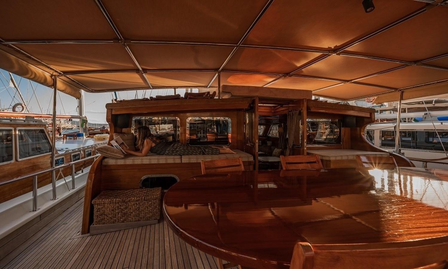 a train on a railway station aboard CUSTOM MADE 30 M MOTORSAILOR Yacht for Sale