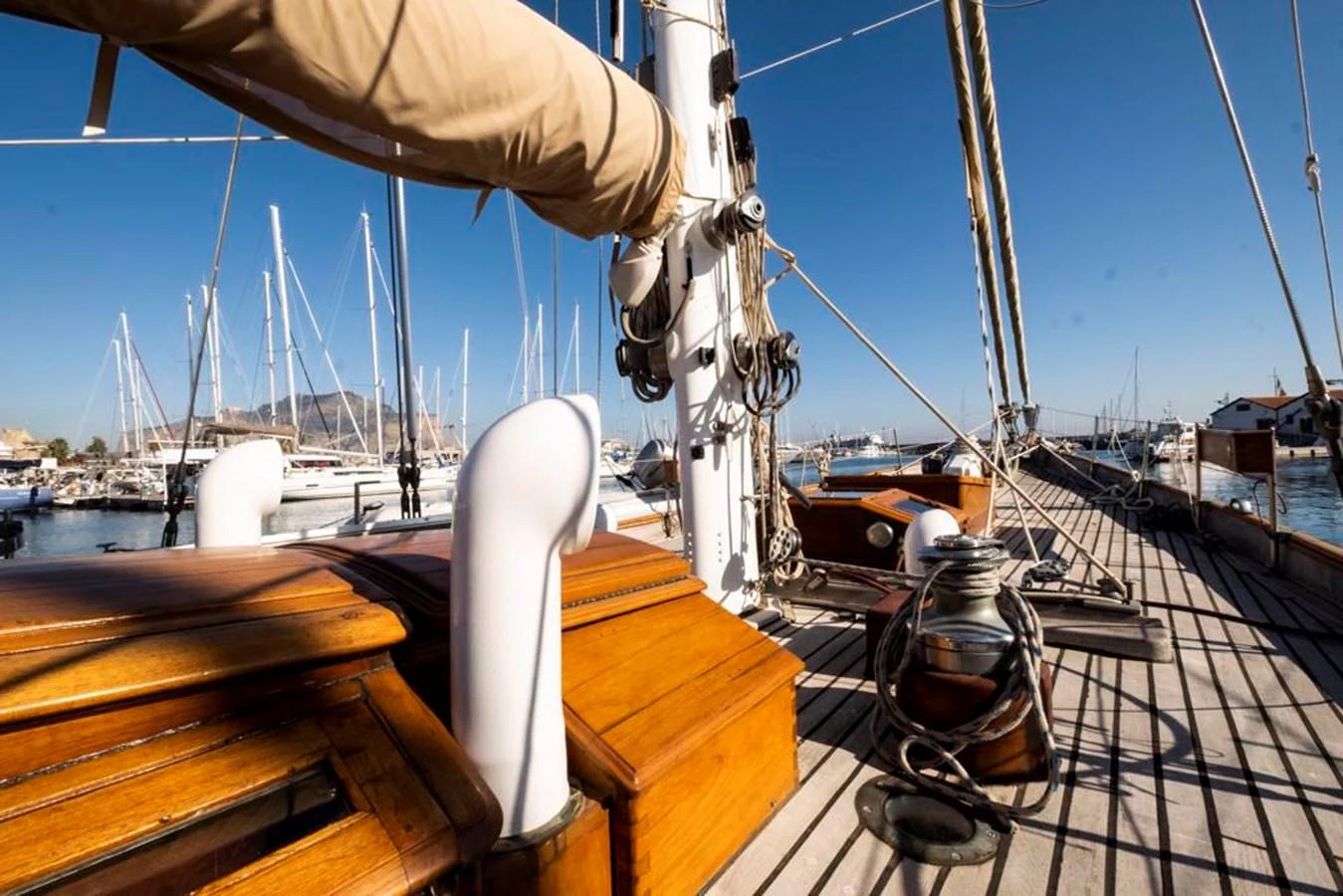 a boat on the water aboard JULIETTE Yacht for Sale