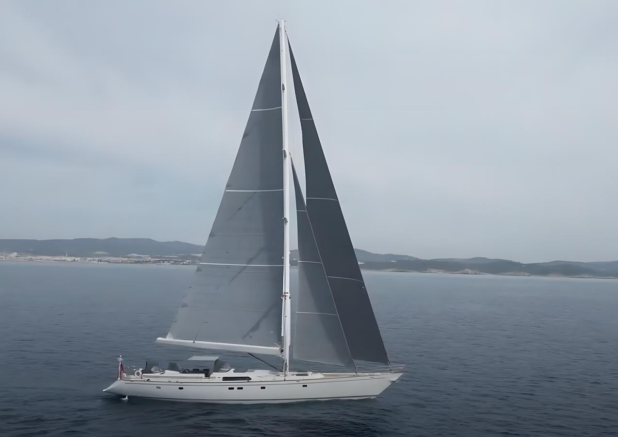 a sailboat on the water aboard NAOS Yacht for Sale