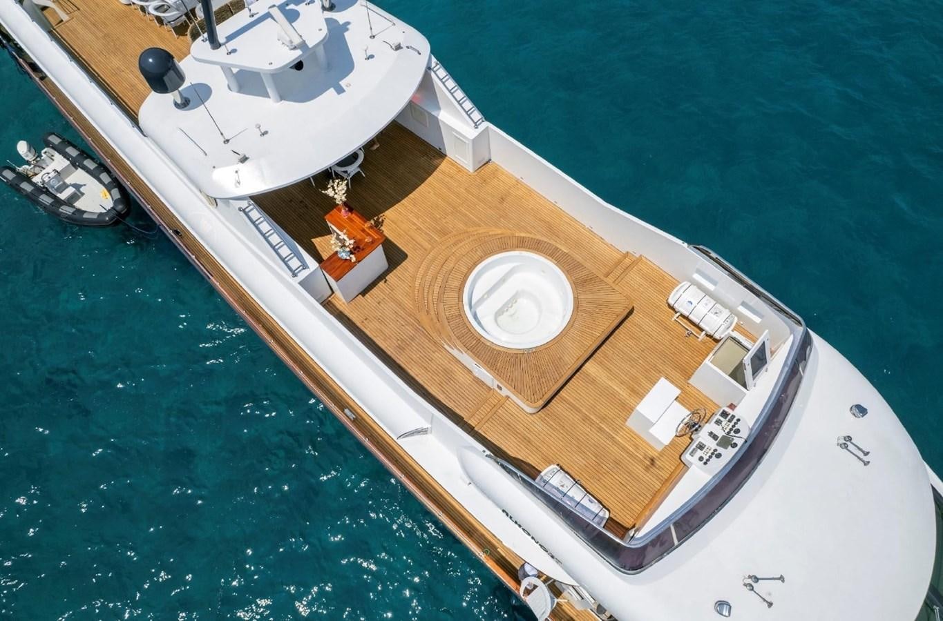 a satellite on a ship aboard ALKONOST Yacht for Sale