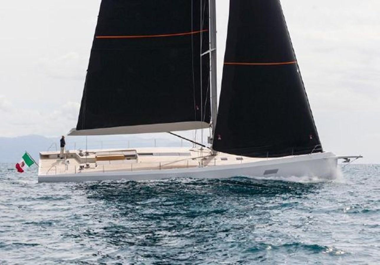 a sailboat on the water aboard KARMA Yacht for Sale