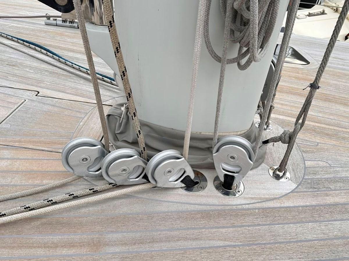 a metal object with wires aboard KARMA Yacht for Sale