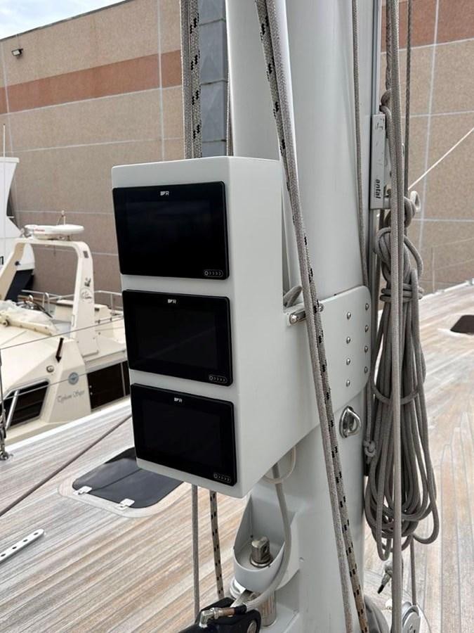 a machine on the counter aboard KARMA Yacht for Sale