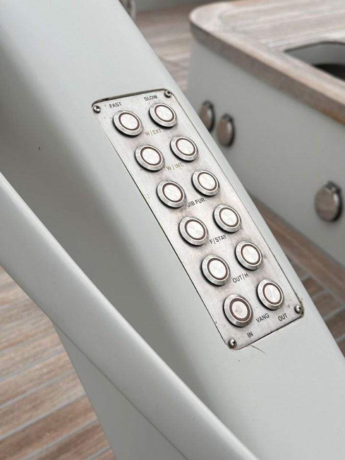 a white rectangular object with buttons aboard KARMA Yacht for Sale
