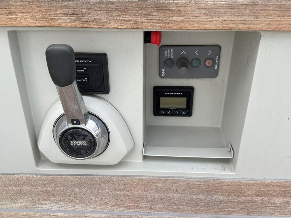 a white rectangular object with a black object on it aboard KARMA Yacht for Sale