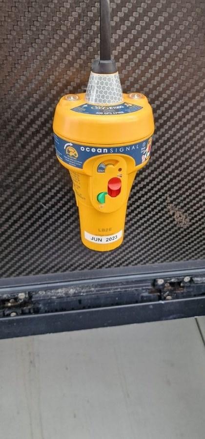 a yellow fire hydrant aboard KARMA Yacht for Sale