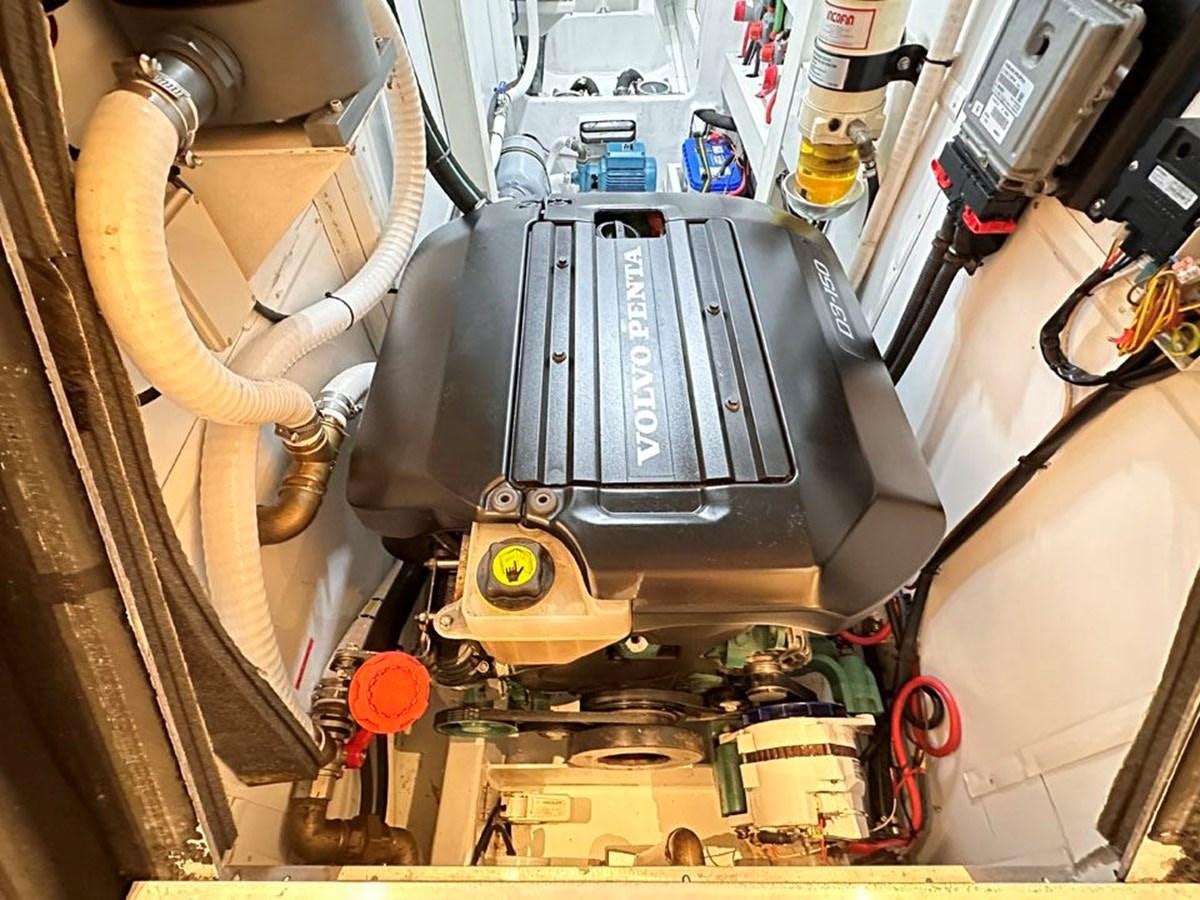 a machine with a large metal object aboard KARMA Yacht for Sale