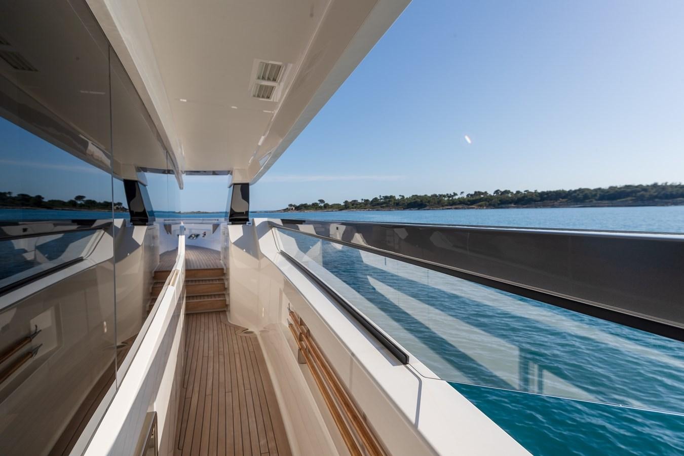 a deck of a boat aboard REGINE Yacht for Sale