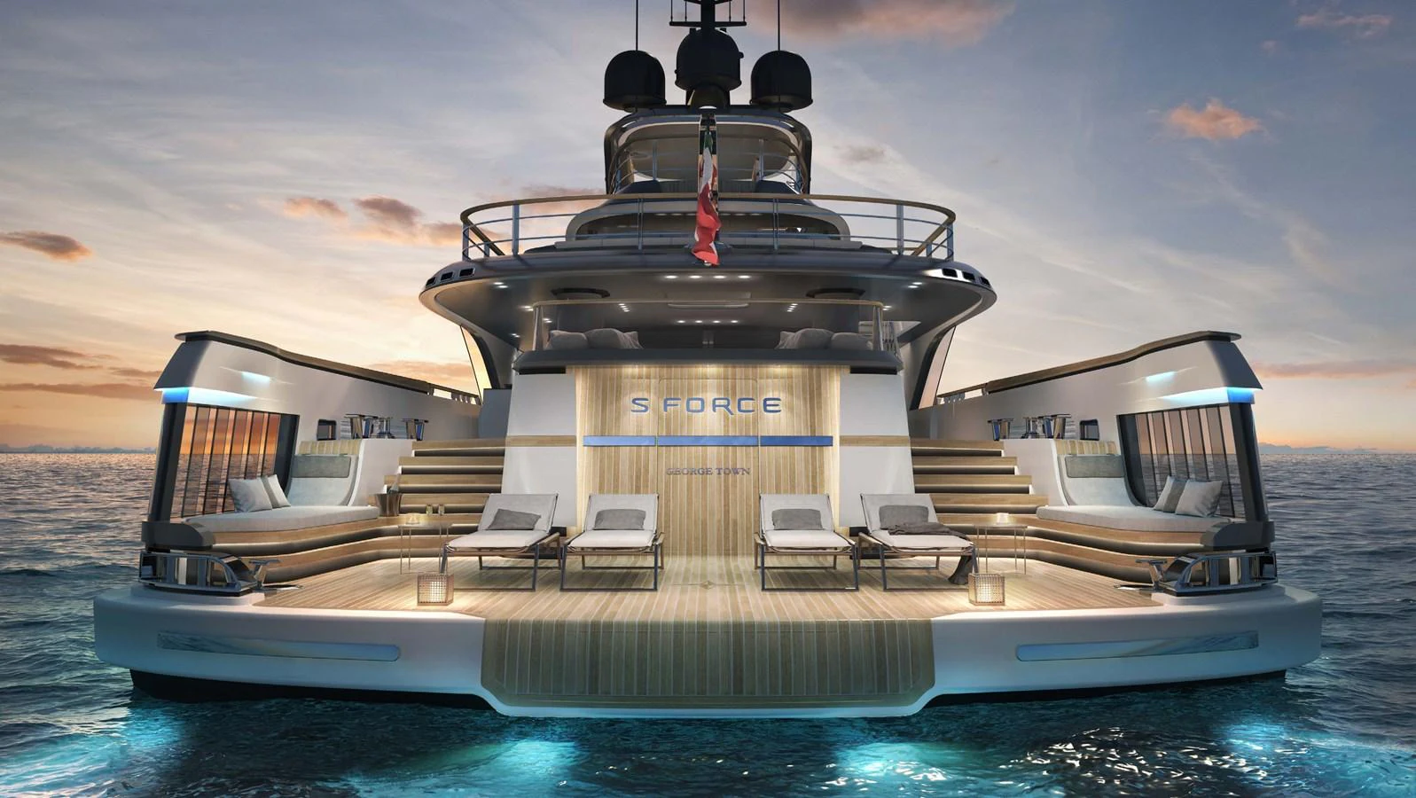 a boat on the water aboard ADMIRAL S-FORCE 55 Yacht for Sale