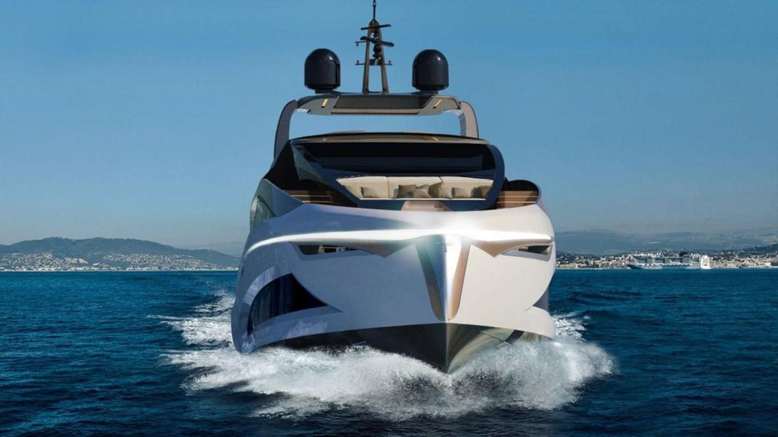 a boat on the water aboard EVO 120 Yacht for Sale