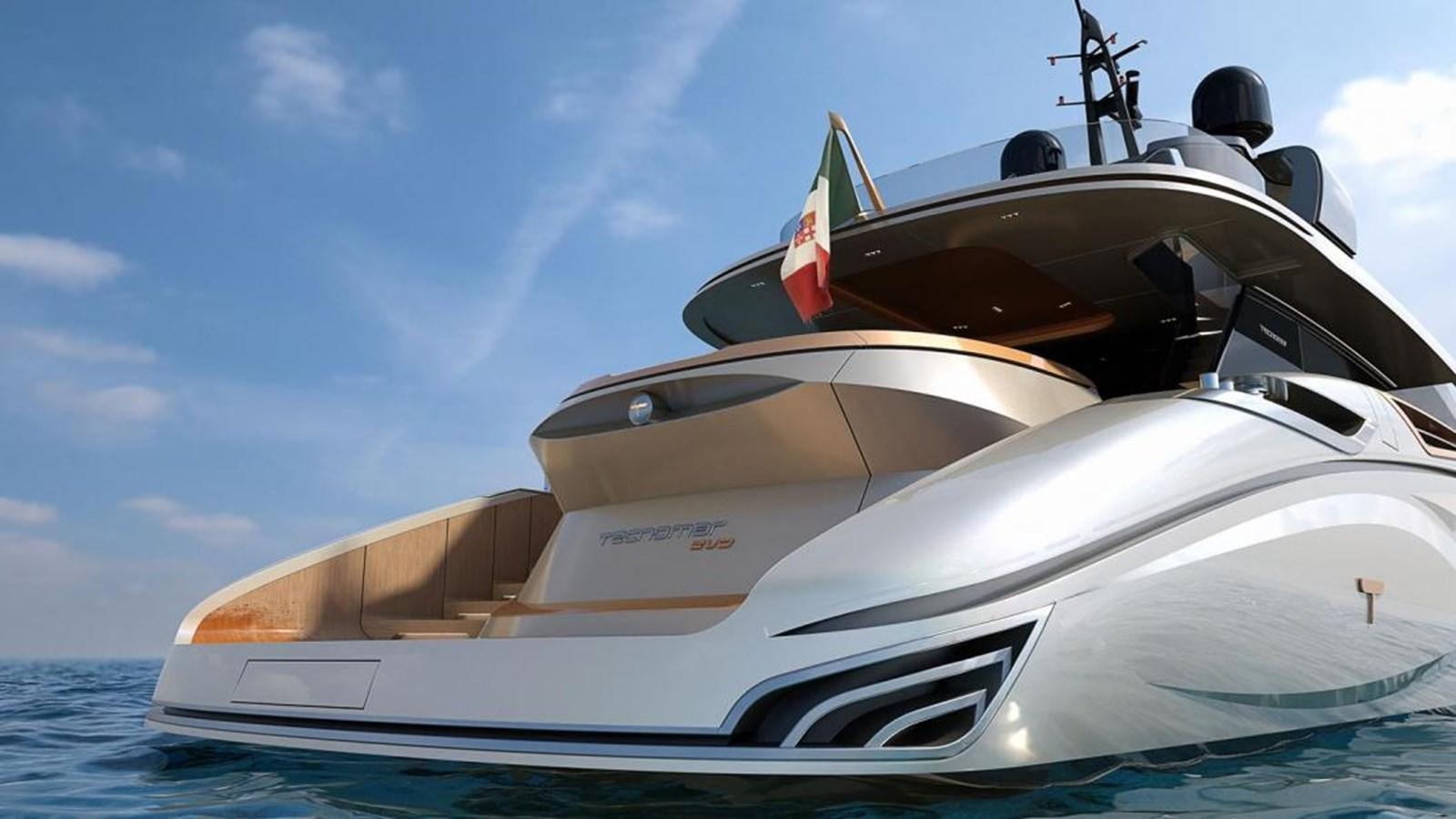 a boat on the water aboard EVO 120 Yacht for Sale
